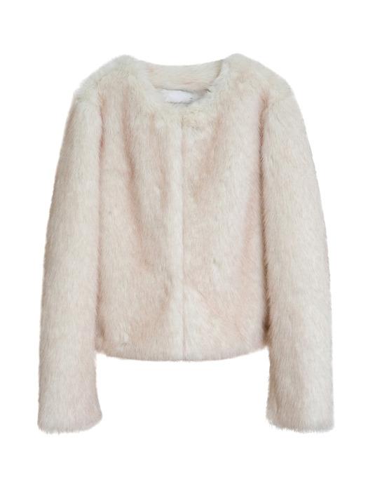 ECO FUR JACKET 003_IVORY