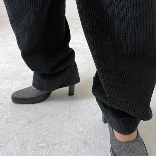 Jil Sander Wool Leather Colorblock Pumps