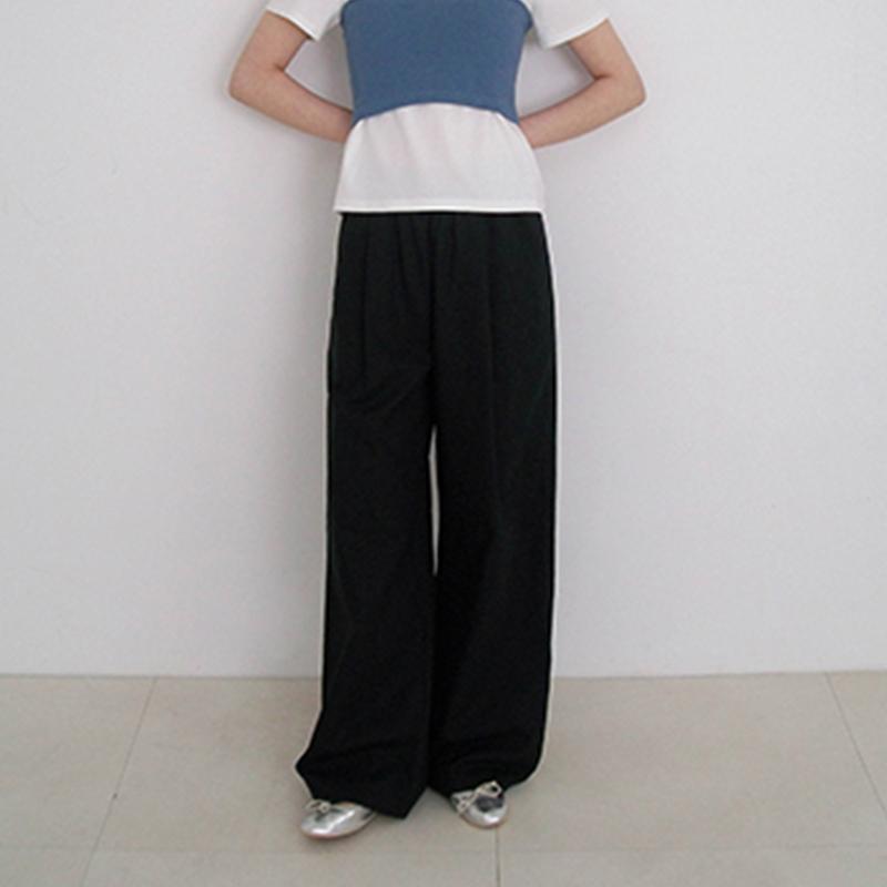 프롬비기닝 [2천장돌파][MADE]ORGANIC 린넨와이드밴딩팬츠 (3color) (바지 휴양지 휴양지룩 와이드팬츠 밴딩팬츠 출근룩 오피스룩 화이트팬츠 팬츠 오버핏)