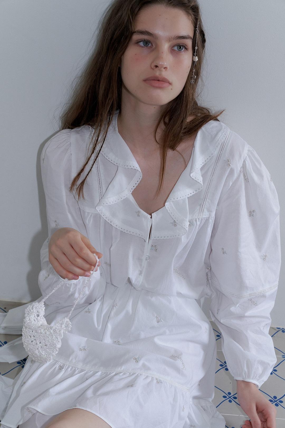 [3차 Pre-order] Silvery Blouse (White)