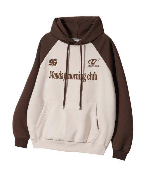 먼데이클럽 레글런 후드티