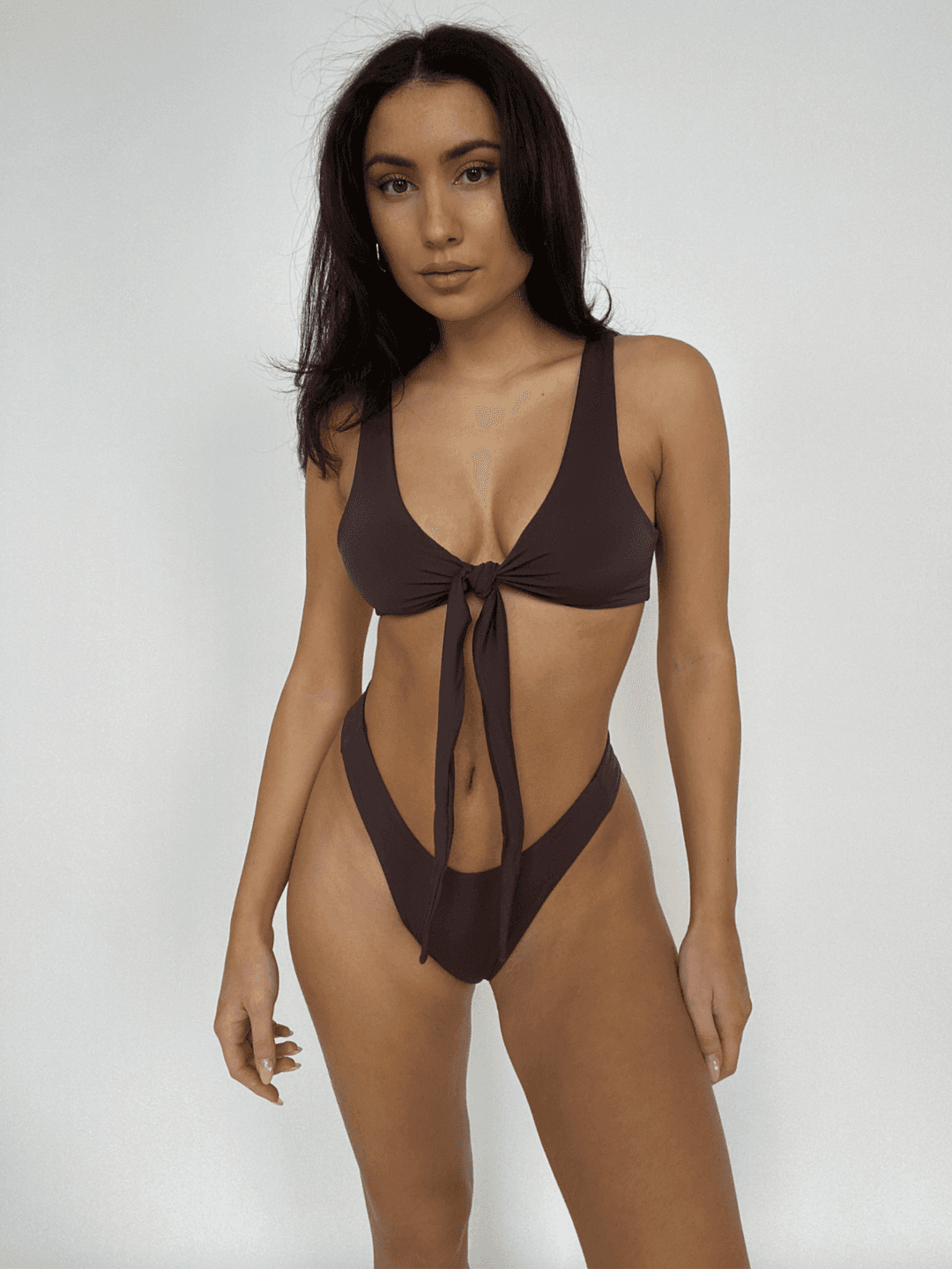 The Kenzie Top / Espresso - X SMALL