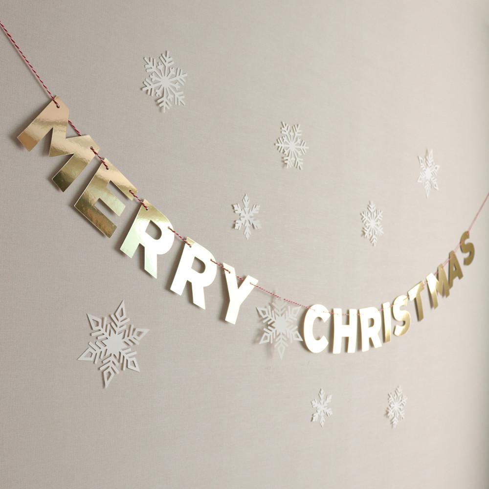 Merry Christmas 이니셜 가랜드