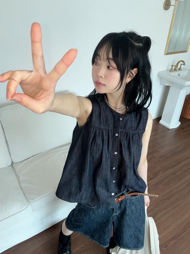 논페이드 셔링 데님 BL
