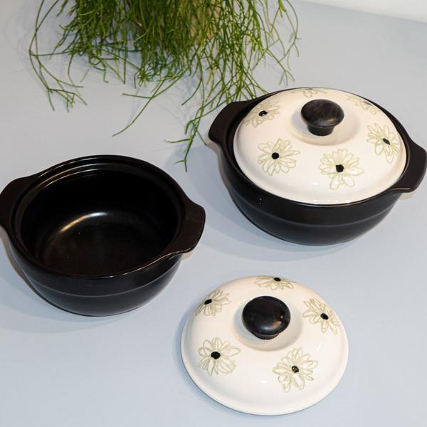 vintage flower ttukbaegi pot(2sizes,color)