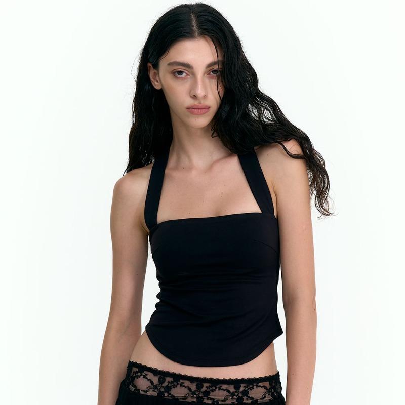 CONTOUR CROSS BACK TANK (BLACK)