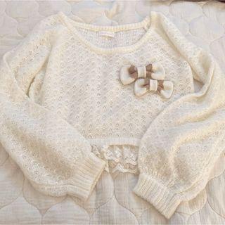 希少 LIZLISA リズリサ リボン ニット トップス