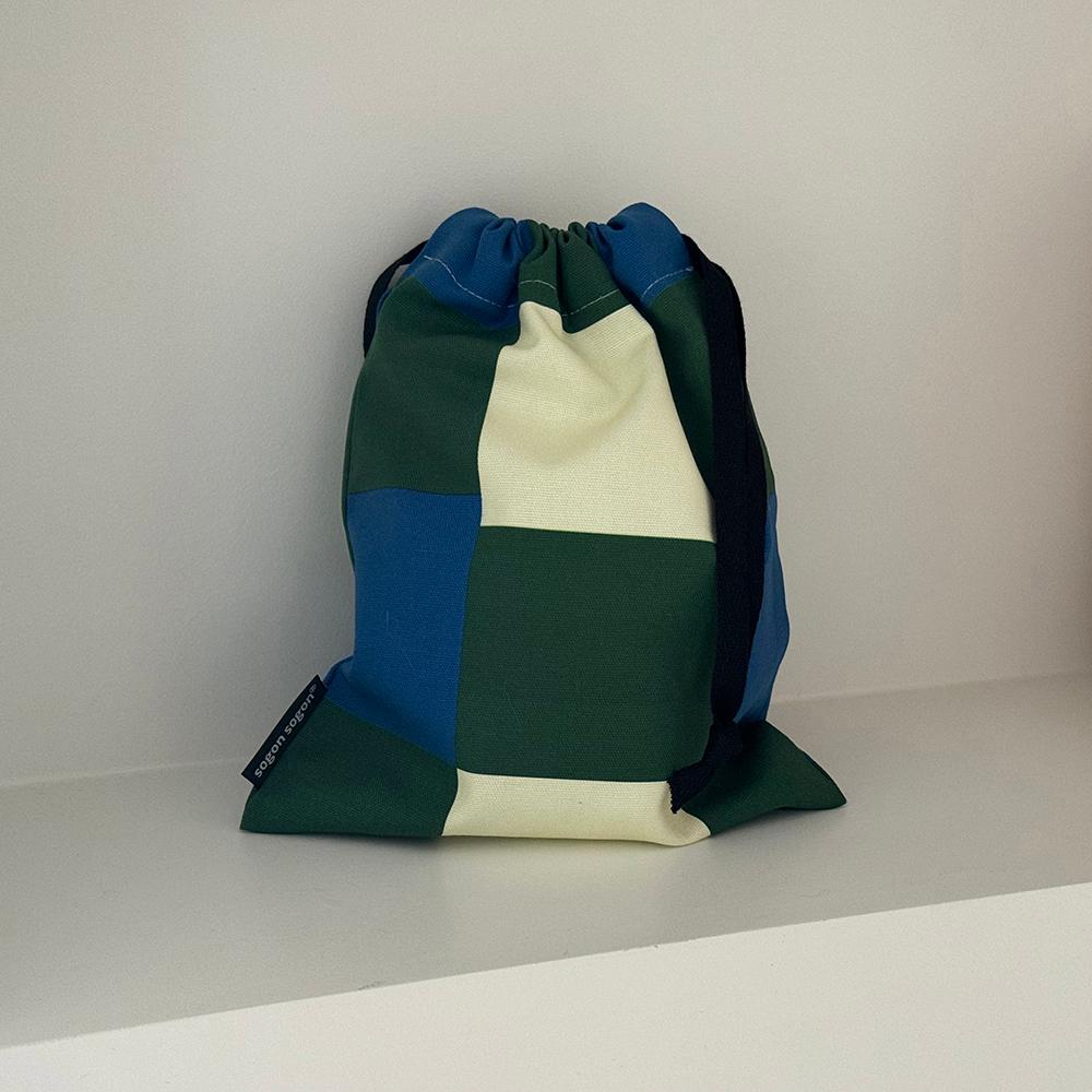 breeze green string pouch m