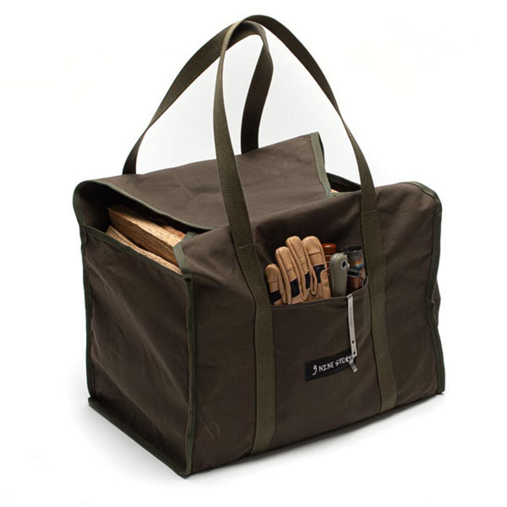 나인스토리 왁스 캔버스 장작가방 L / 파이어캠프가방