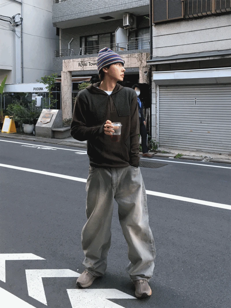 샌드 틴 워싱 데님