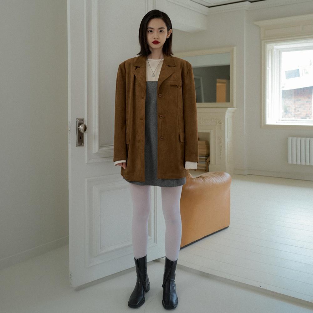 CLASSIC SUEDE JACKET_CAMEL