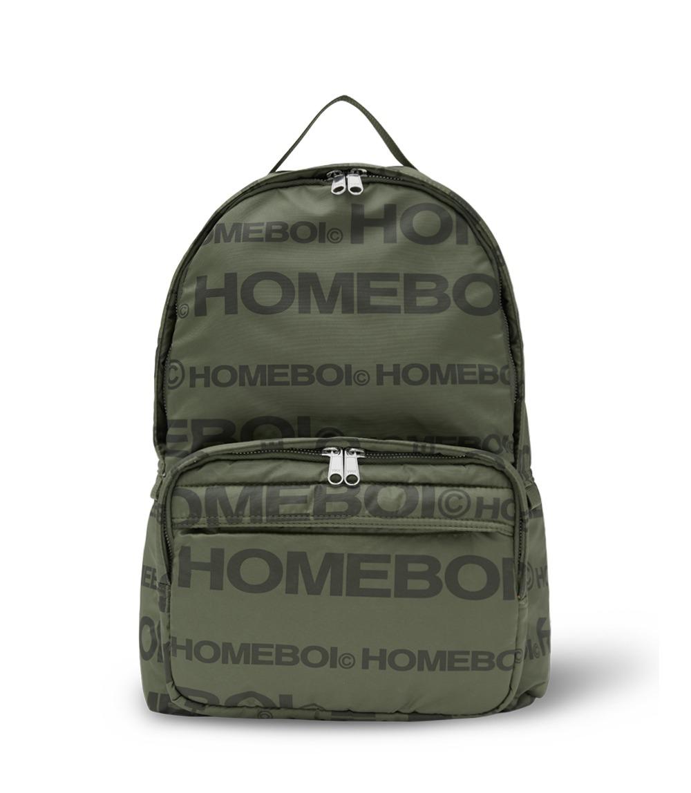 logo backpack (로고백팩) - satin khaki