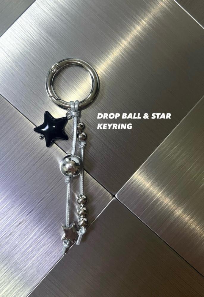 [당일배송] DROP BALL & STAR KEYRING 드롭 볼 앤 스타 키링  ㅣ 트리포파이브345