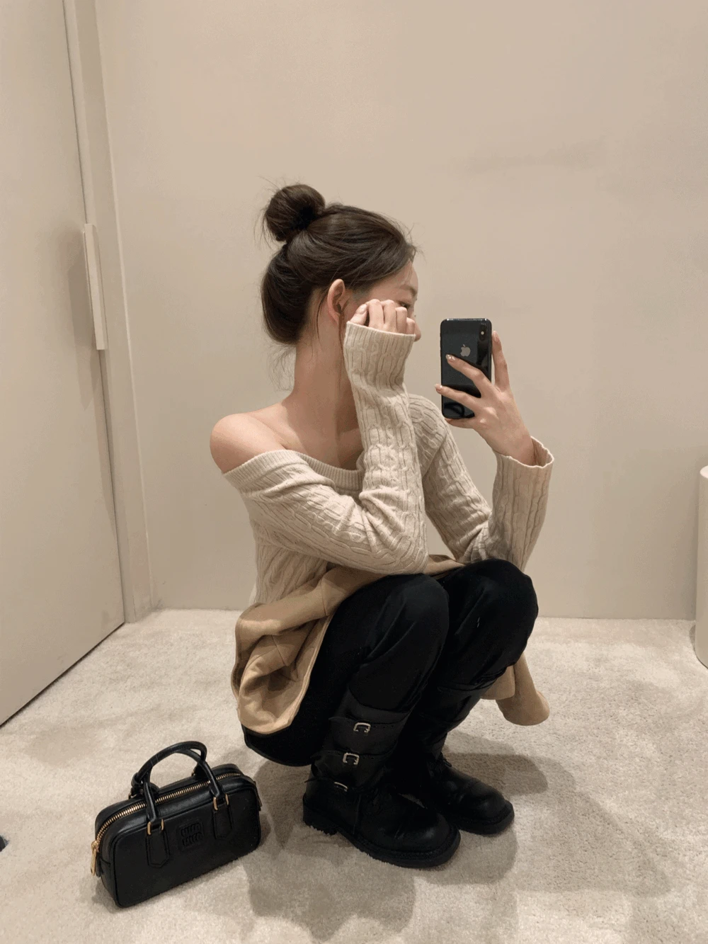 트리플 버클 엣지 롱부츠