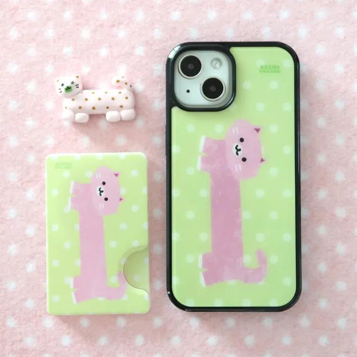 KITTY YELLOWGREEN case (glass bumper)