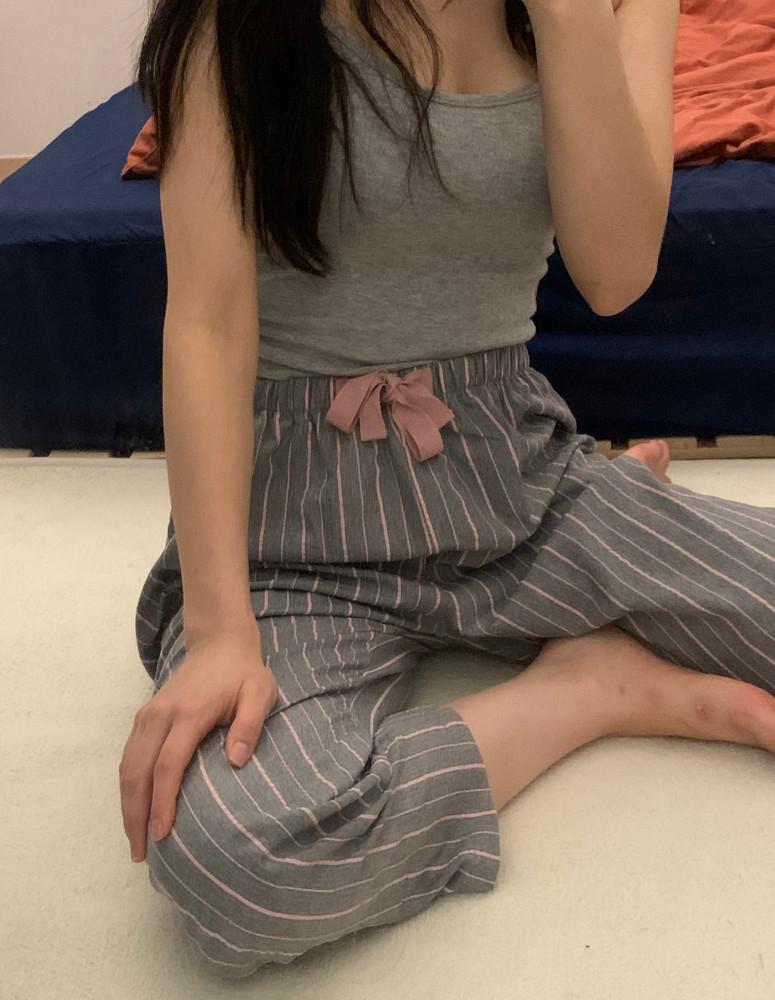 스트라이프 파자마팬츠 줄무늬잠옷 잠옷바지 시원한파자마 홈웨어