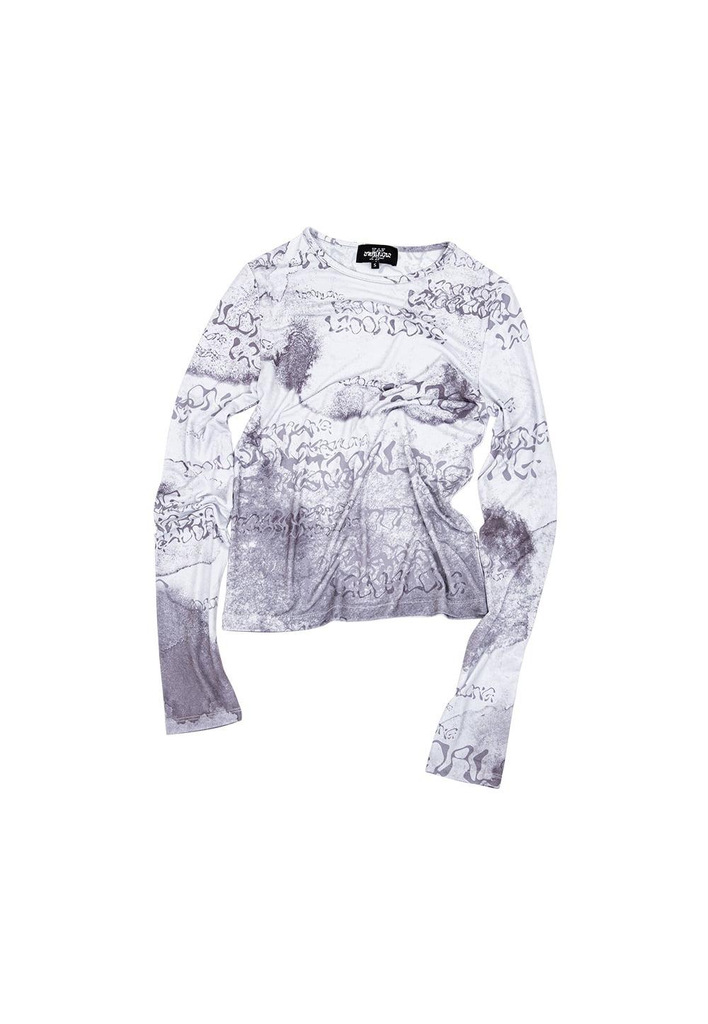 Rose artwork slim T-shirts - VIOLET