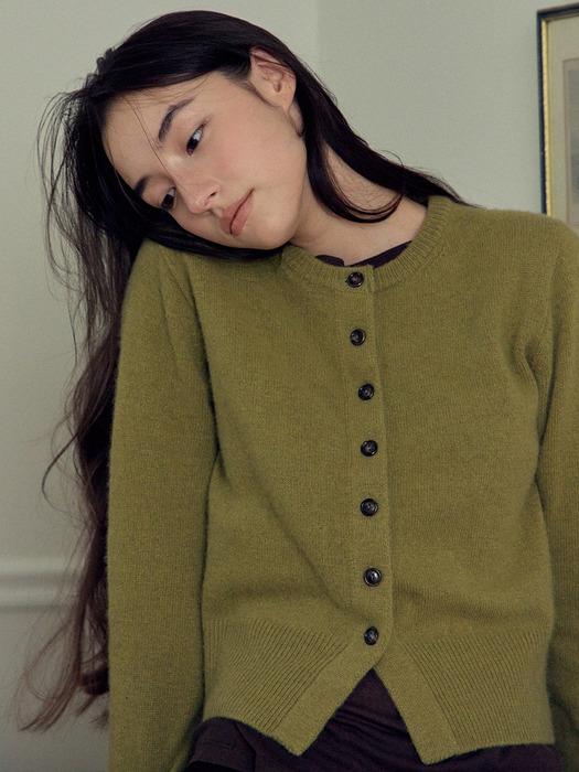 [단독] SOL BUTTON CARDIGAN_OLIVE