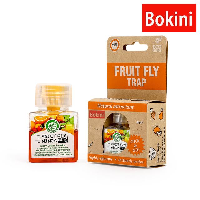 Bokini 초파리 퇴치 유인제 fruit fly 초파리 트랩 (EU 인증받은 유인제)