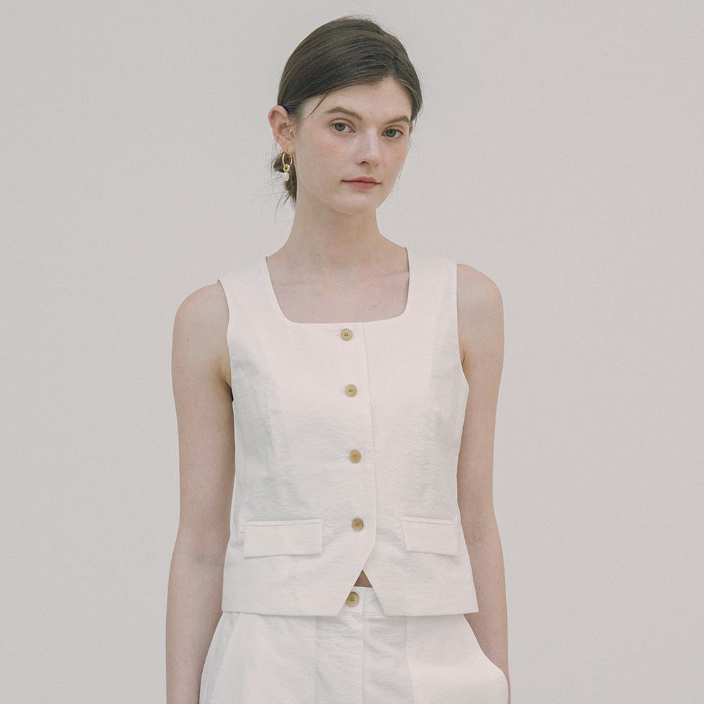 SITP5149 와샤 스퀘어넥 베스트_White