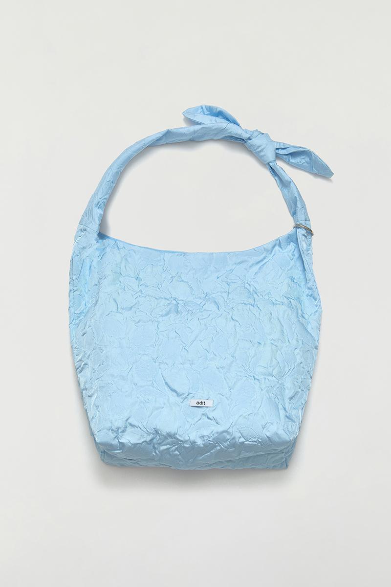 Rose knot bag_pastel blue