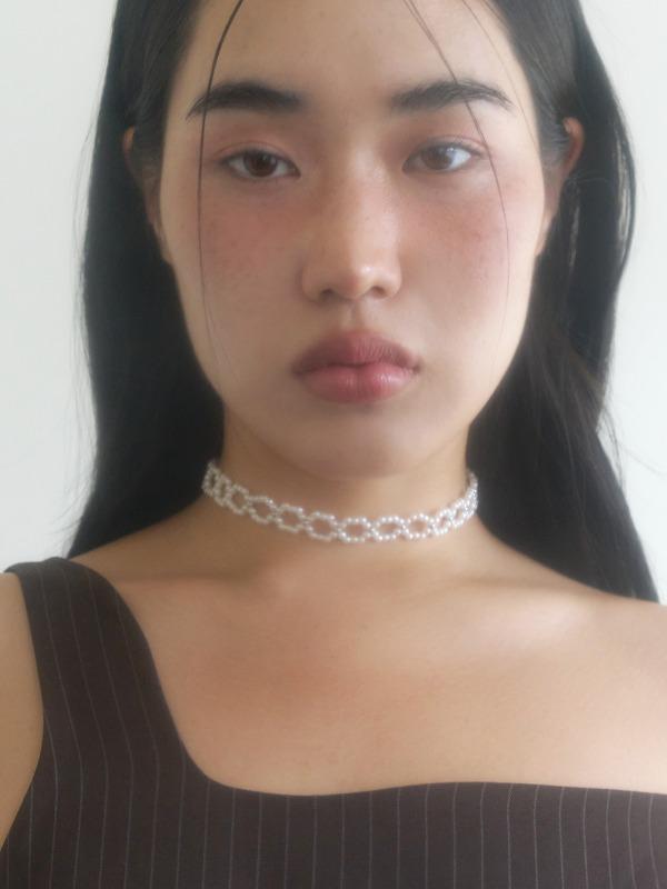 pearl weaving choker