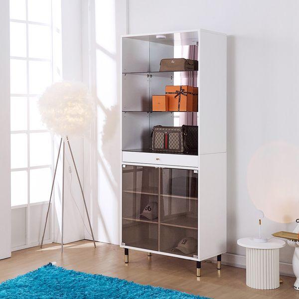 자이야 서랍장 장식장 악세사리 수납장 800 상부장세트