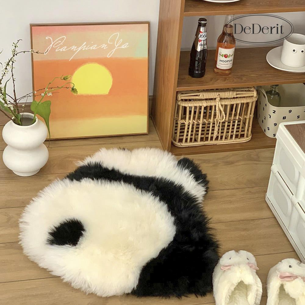 데데리트 귀여운 인테리어 동물 캐릭터 판다 러그 침대 쇼파 발매트