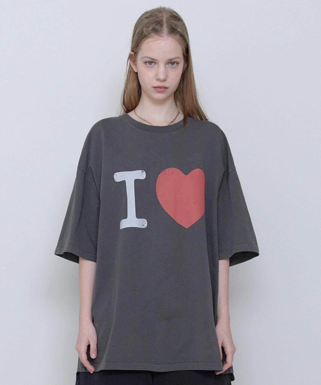 I LOVE TEE [PIGMENT BLACK]