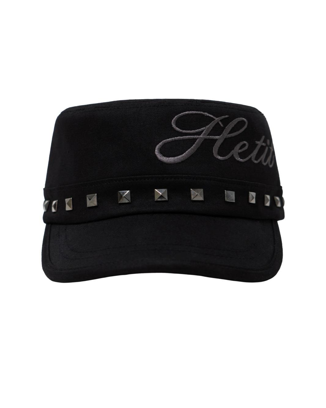 Stud Military Cap (Black)