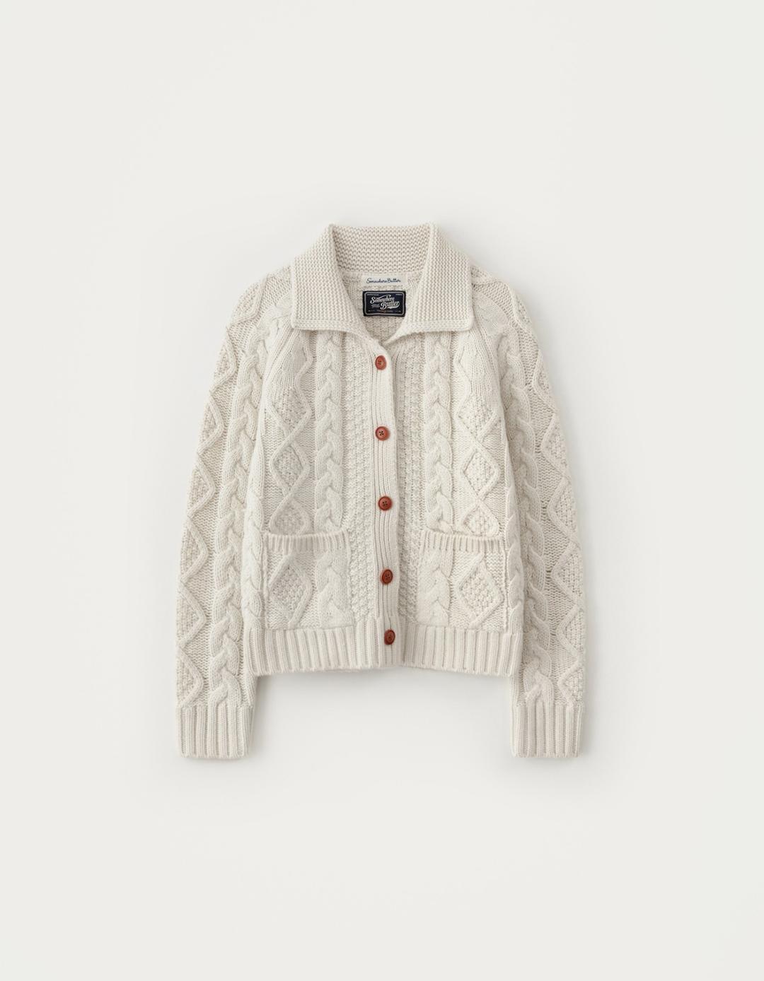 [Release] Boro Cable Cardigan - Ivory