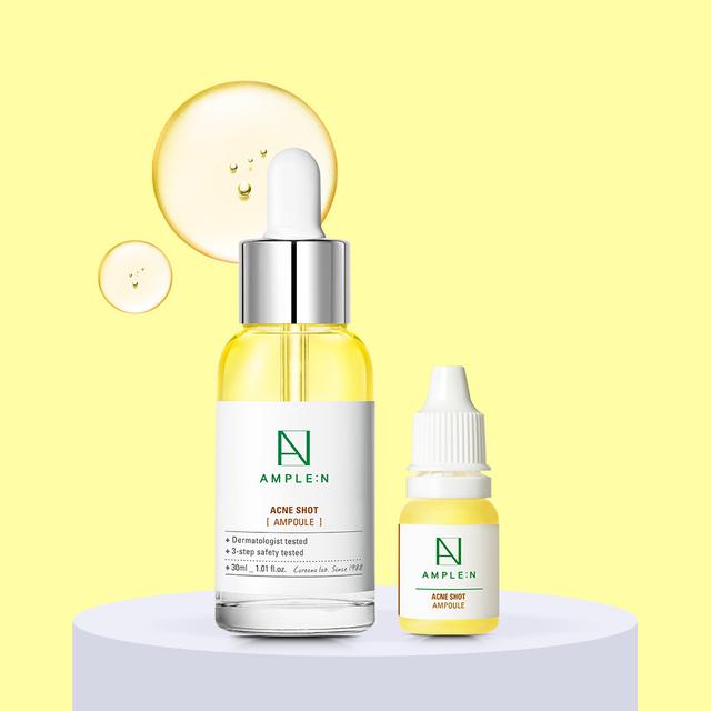 [미니앰플 증정] 앰플엔 아크네샷 앰플 30ml / 피지조절 트러블 저격 / 프로폴리스 키토산 함유 / 여드름케어 앰플