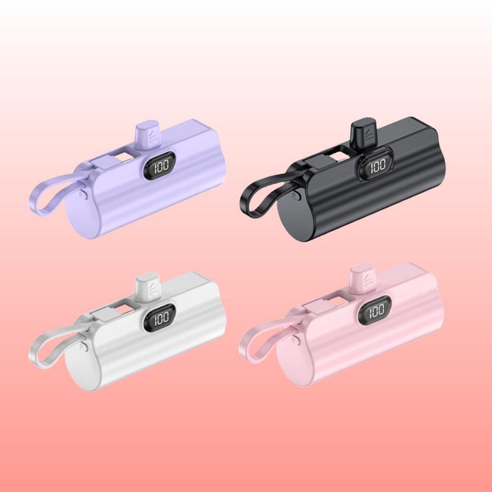 라쓰 고속충전 5000mAh 도킹형 휴대용 미니 보조배터리 C타입