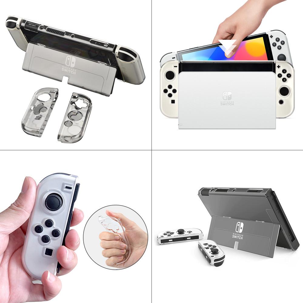 닌텐도 스위치 OLED 케이스 투명 파우치 풀 크리스탈 TPU 커버 악세사리