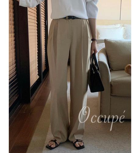 오큐페 [베s,블s/당일]버베인 라인 투핀턱 슬랙스 (3col) verveine 데일리 봄슬랙스