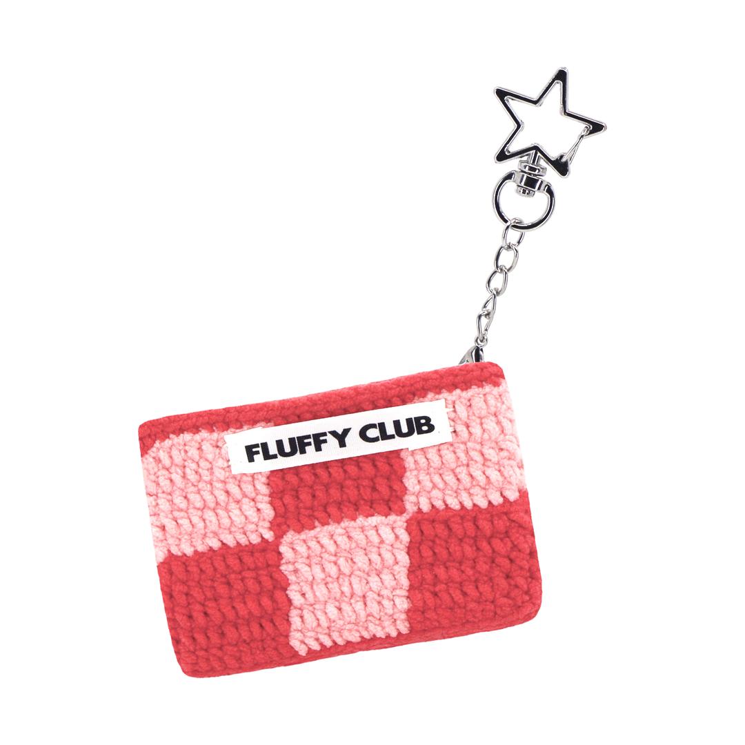 체커보드 카드지갑 Checkerboard CARD HOLDER (RED PINK)