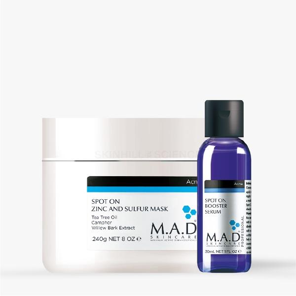 매드스킨케어 아크네 스팟 온 징크 앤드 설퍼 마스크 240g (+ 부스터 세럼 30ml)