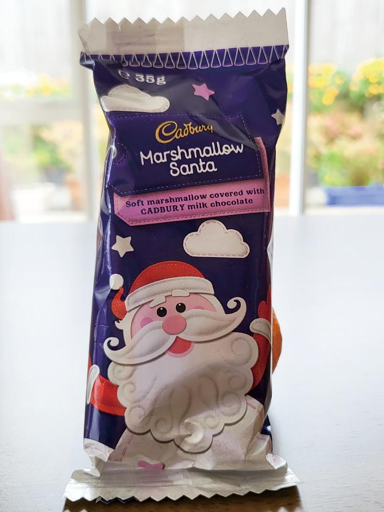 캐드버리 머쉬멜로우 산타 초콜릿 35g-크리스마스 시즌용