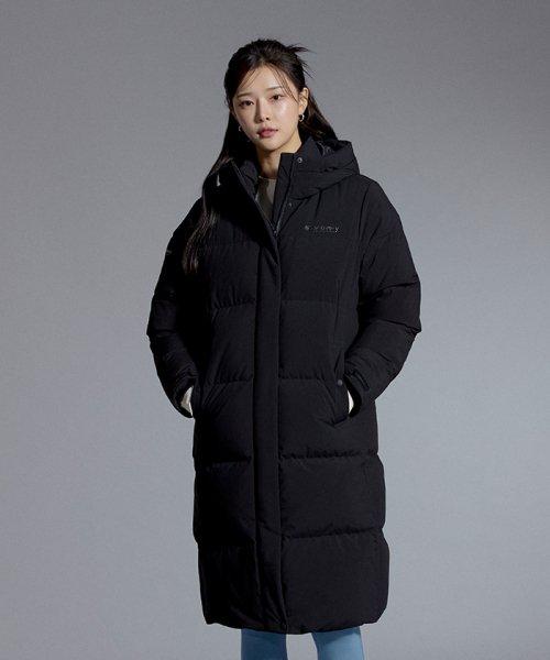 여성 레스터G RDS 구스다운 롱패딩 (L/BLACK)