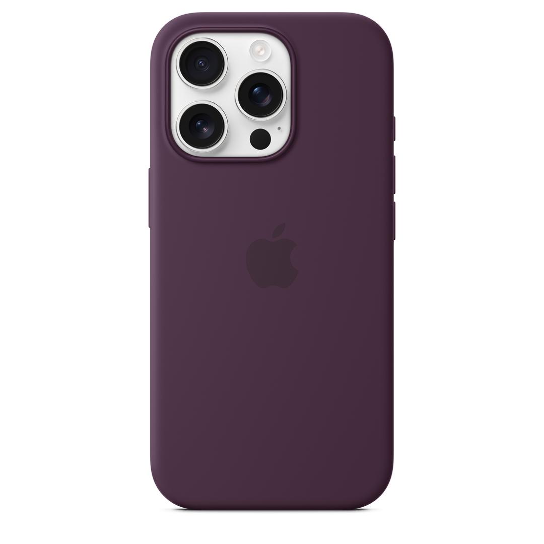 MagSafe형 iPhone 16 Pro 실리콘 케이스 – 플럼