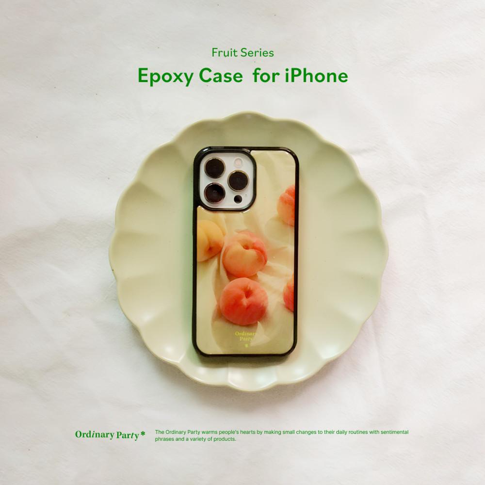 Fruits Epoxy Case 과일 에폭시 케이스 3.복숭아