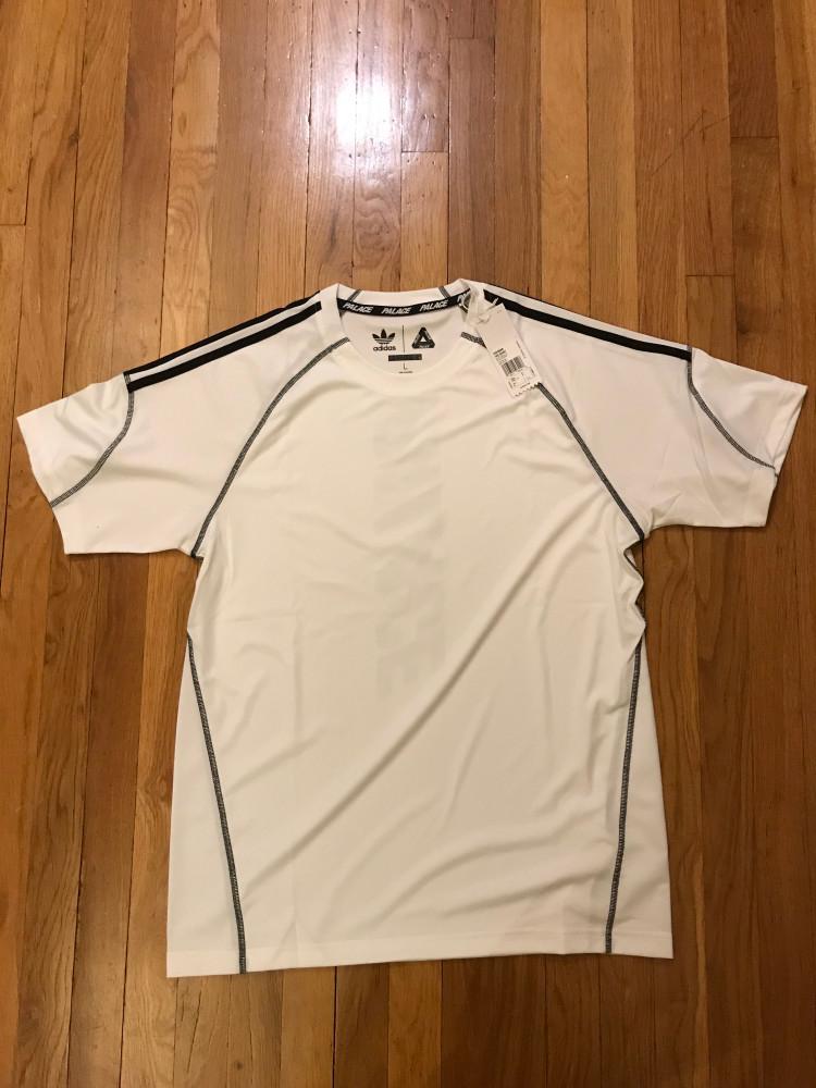 팔라스 아디다스 반팔 티셔츠 흰색 라지 CD2609