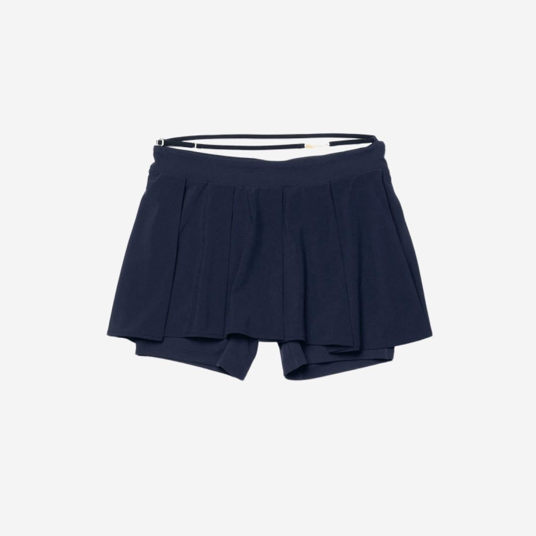 (W) Nike x Jacquemus NRG Pleated Mini Skirt Dark Obsidian - Asia