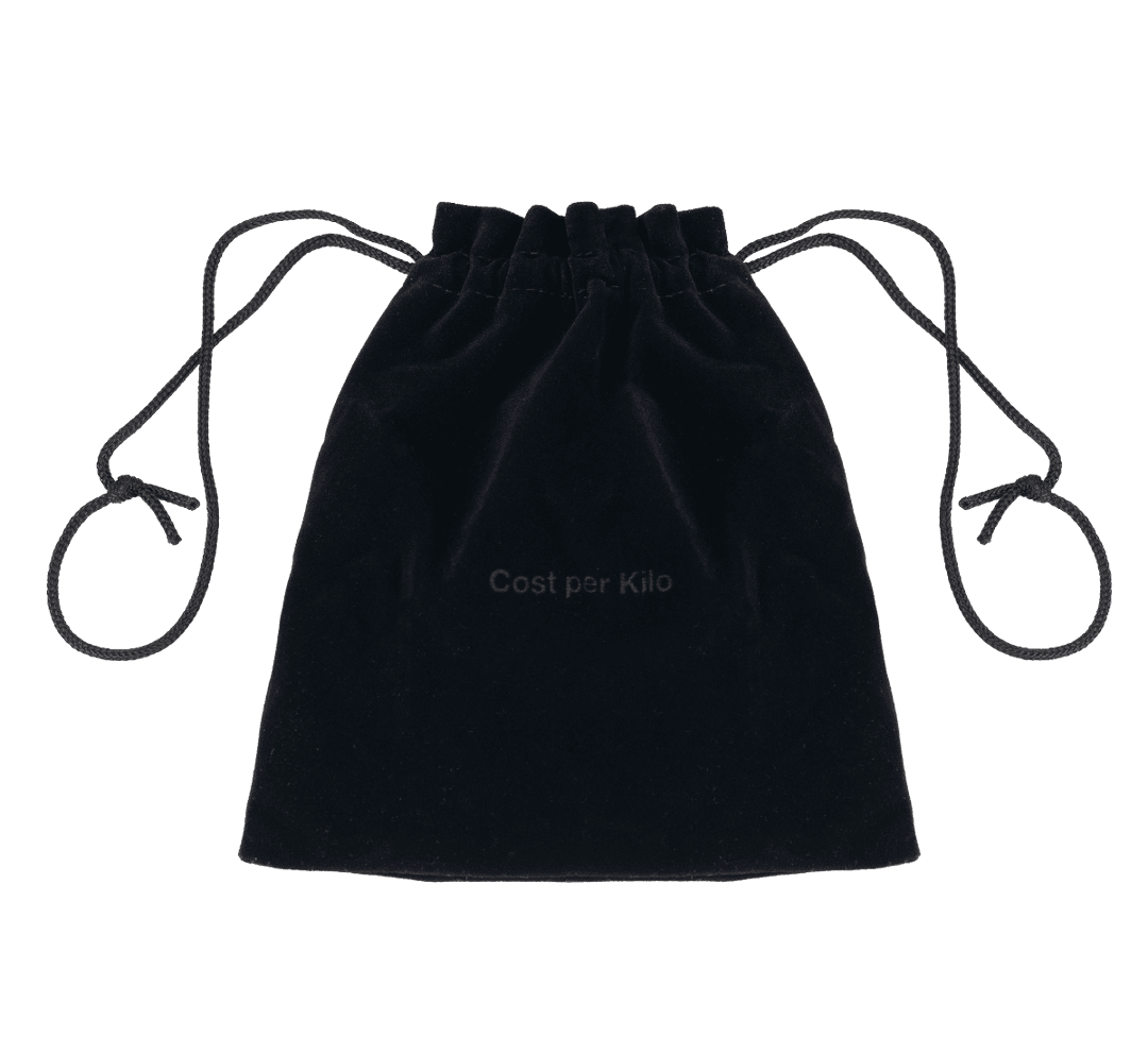 TEETH STRING NECKLACE_MATTE METAL