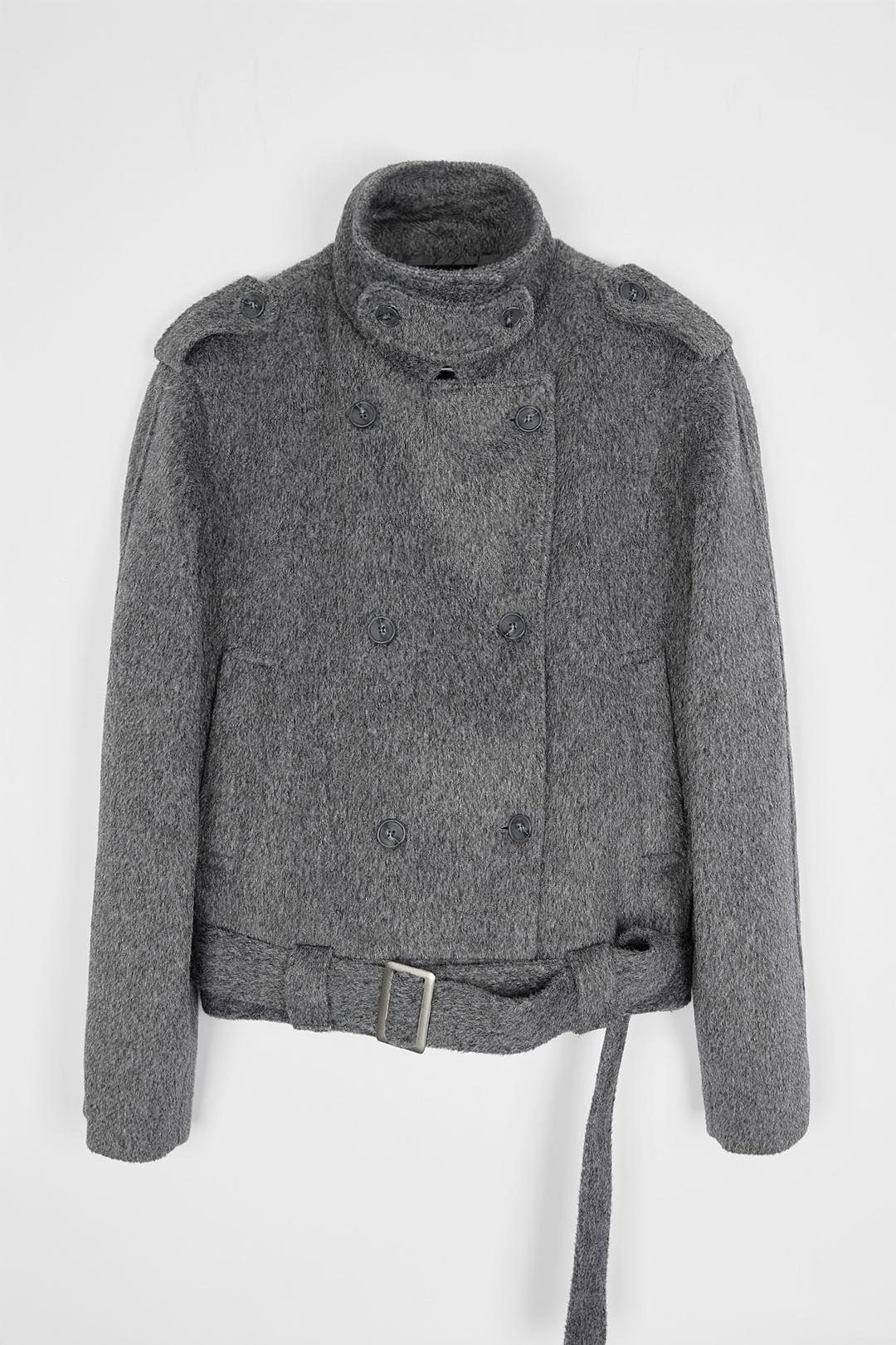 ALPACA DOUBLE SHORT COAT