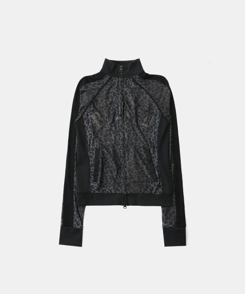 [AQUA] 미스틱 트랙 집업 - 블랙레오파드