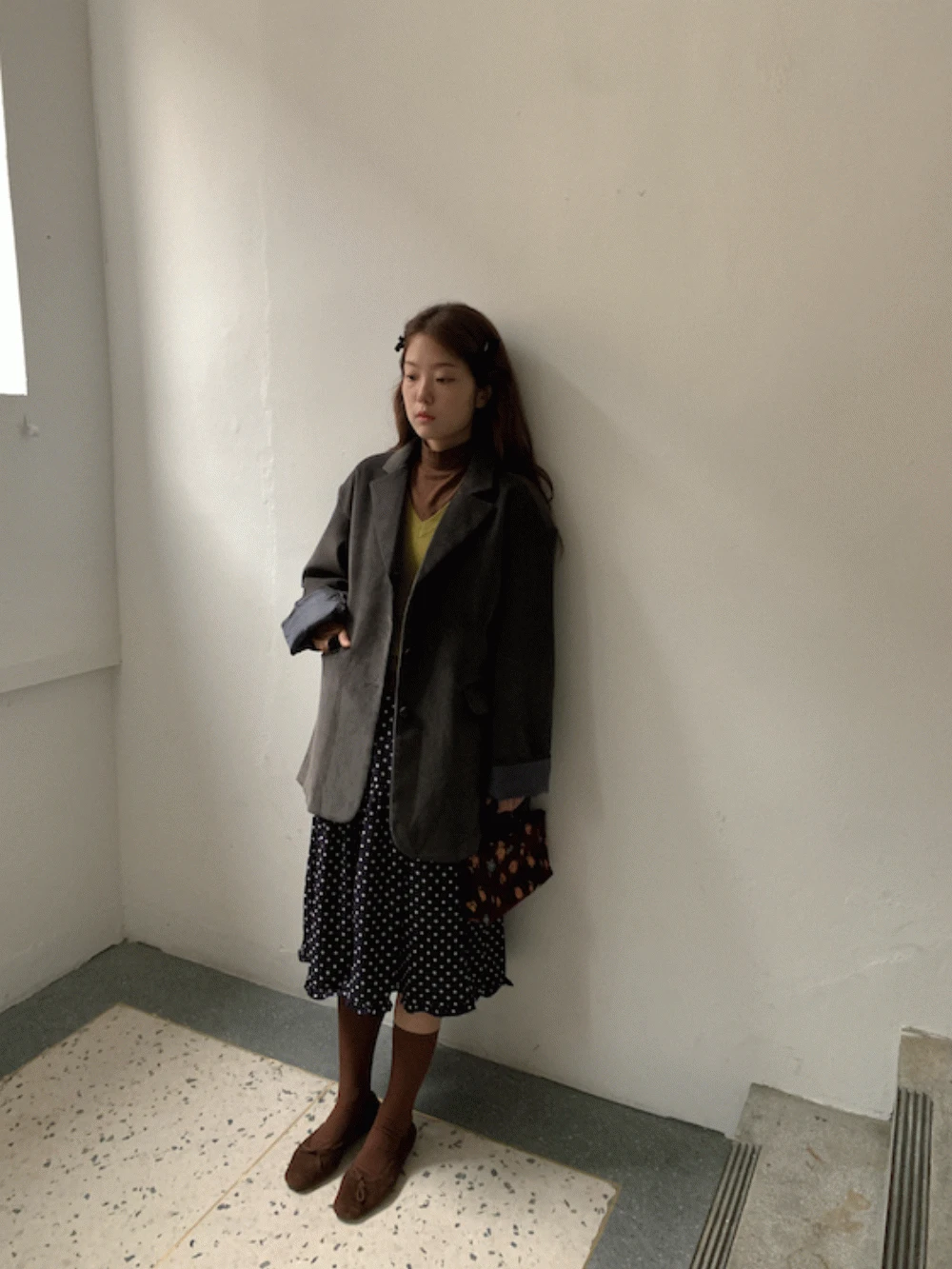 베네트 도트 스커트 1color