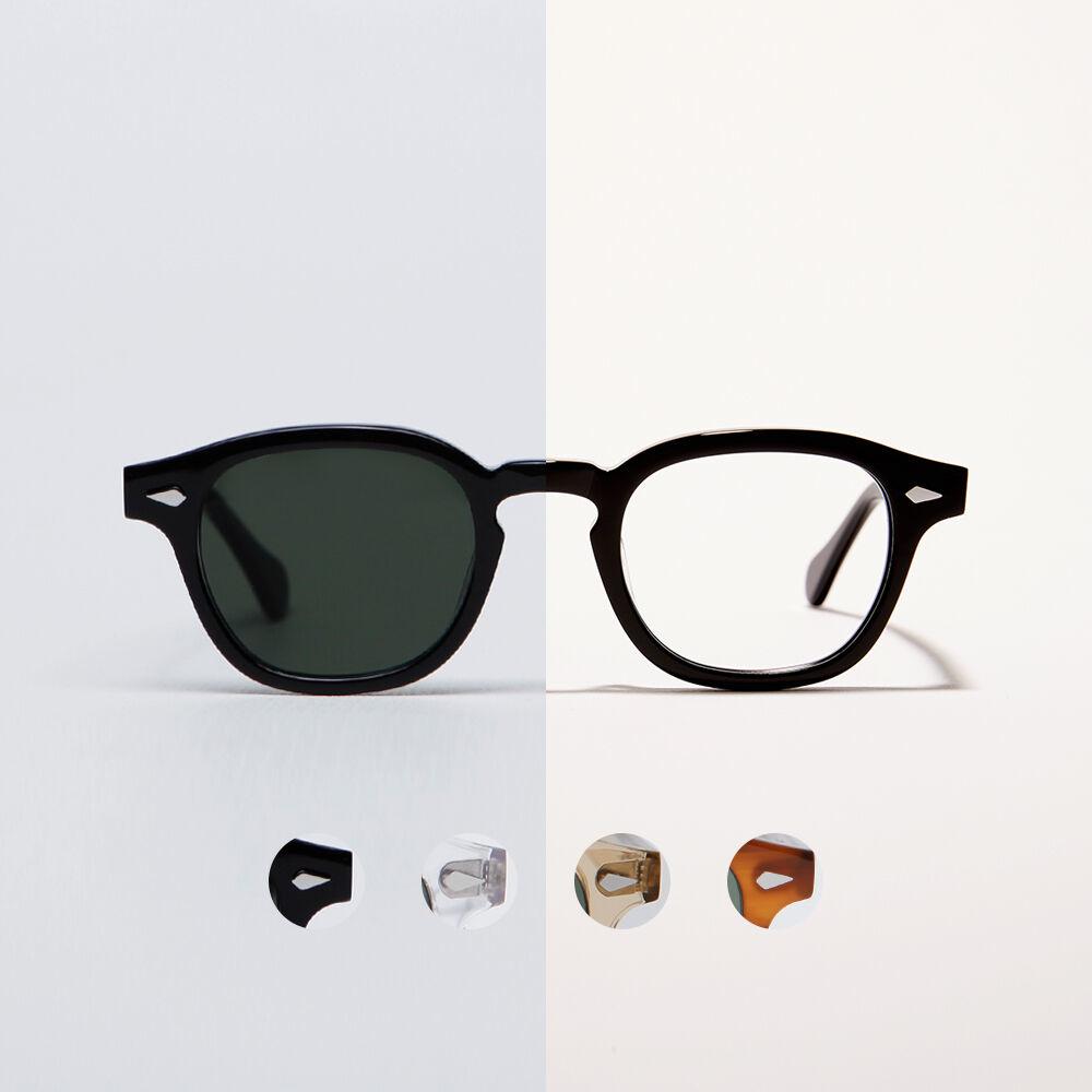 BETHEL (BLACK) 3 size 블루라이트 차단 안경  CLIP-ON 선글라스 뿔테