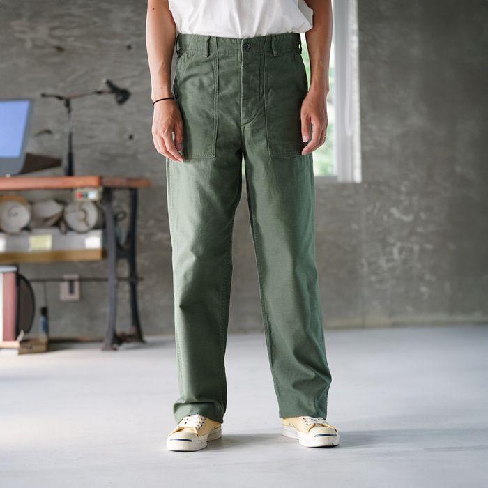 (M) US ARMY REGULAR FIT FATIGUE PANTS (GREEN)