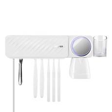 유토렉스 퍼펙트케어 UV 히팅 건조 듀얼 칫솔살균기 화이트